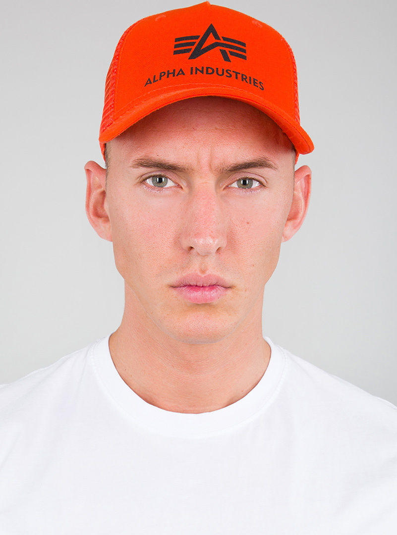 

Кепка Alpha Industries Basic Trucker, оранжевая