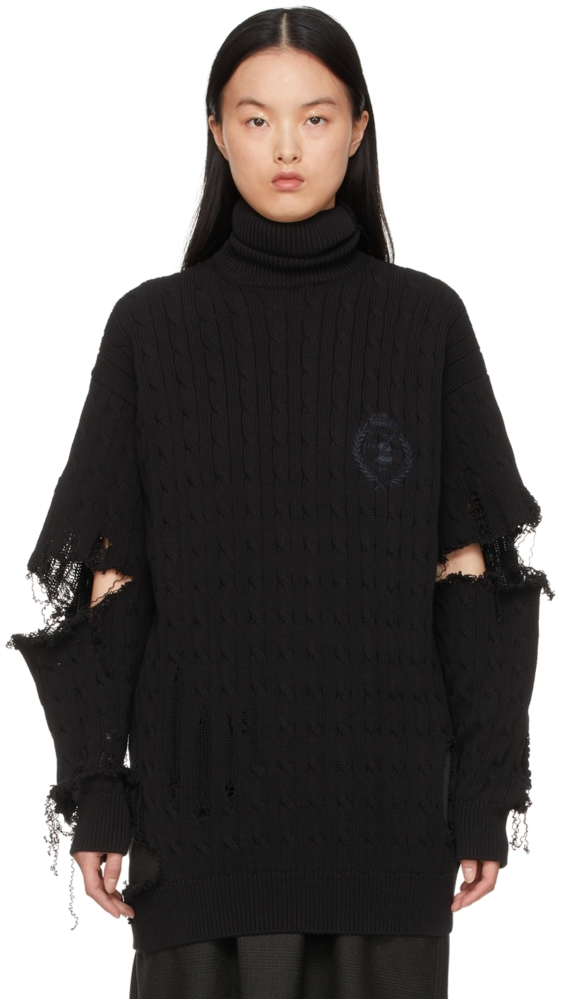 

Черная хлопковая водолазка Balenciaga