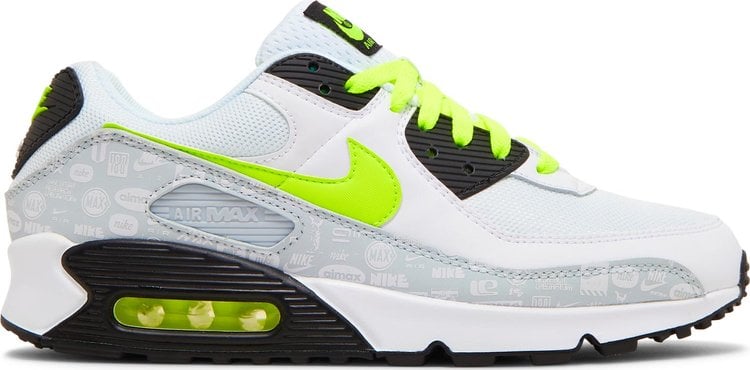 Nike air max 90 white sales volt