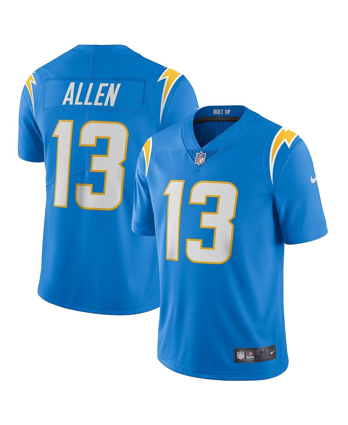 

Мужская футболка keenan allen powder blue los angeles chargers vapor limited jersey Nike, синий