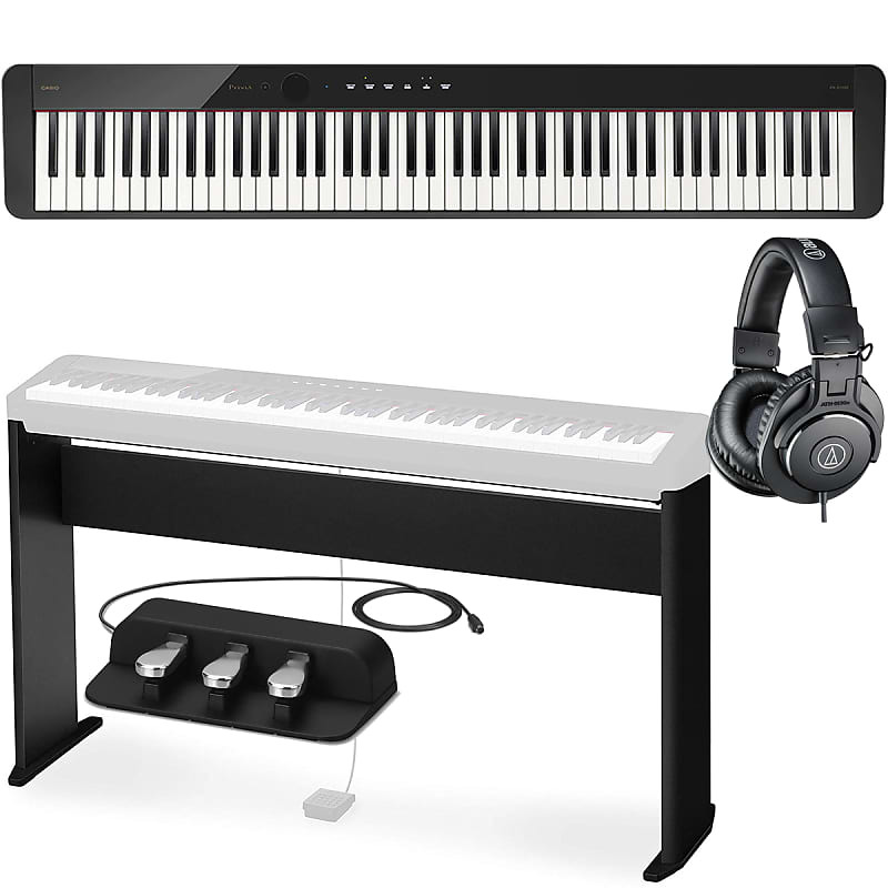 

Casio Privia PX-S1100 88-клавишная черная клавиатура для цифрового пианино с подставкой и педалью CASIO-PX-S1100BK-PKG