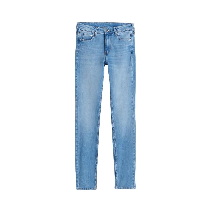 Джинсы H&M Skinny Regular, синий джинсы р 42 цвет синий деним