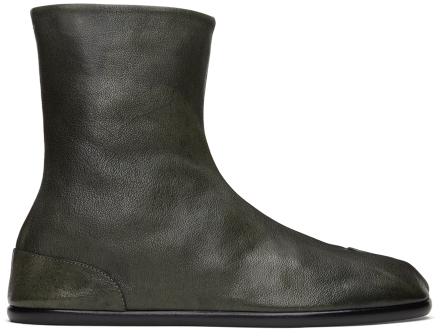 

Серые ботинки таби Maison Margiela