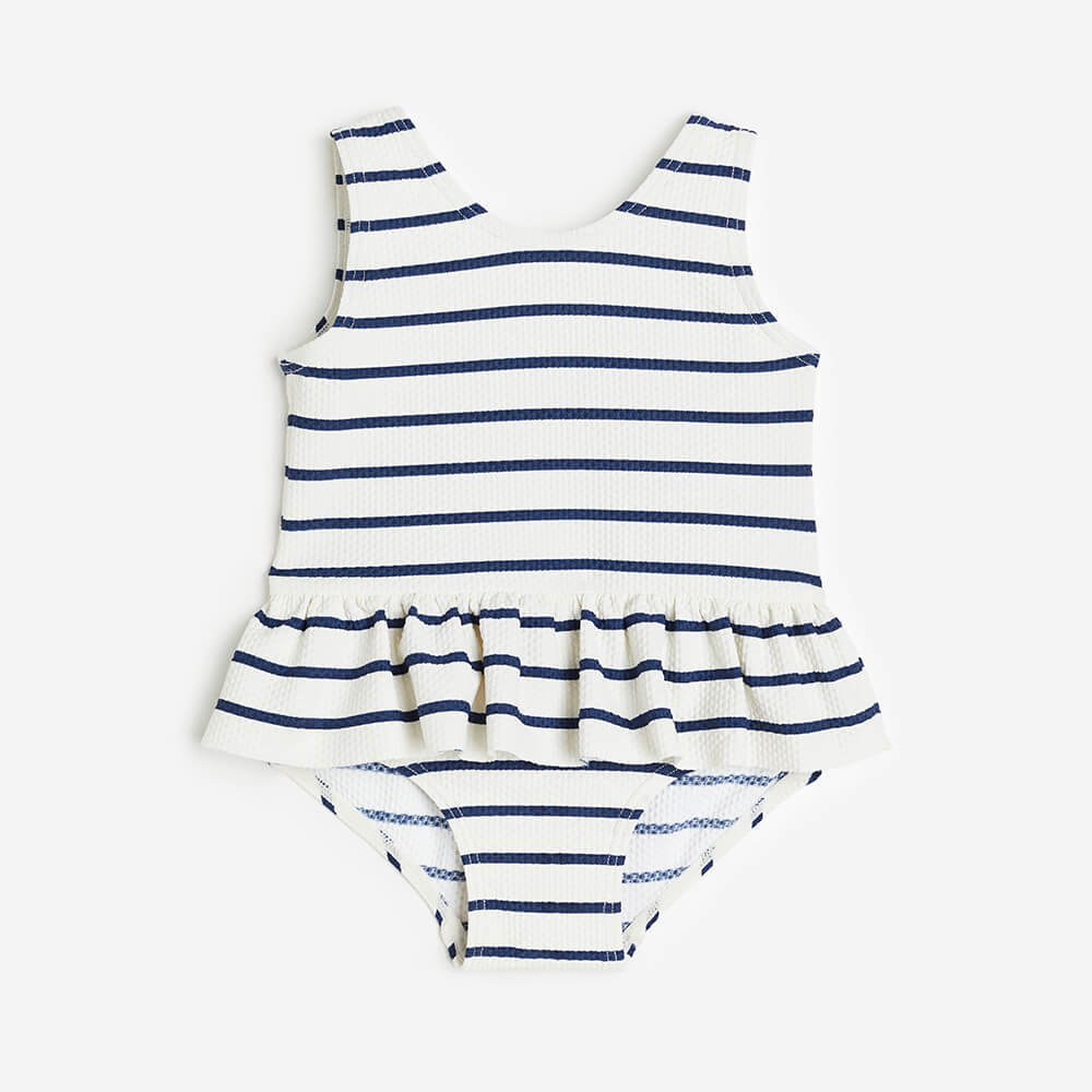 

Купальник H&M With Flounce, натуральный белый