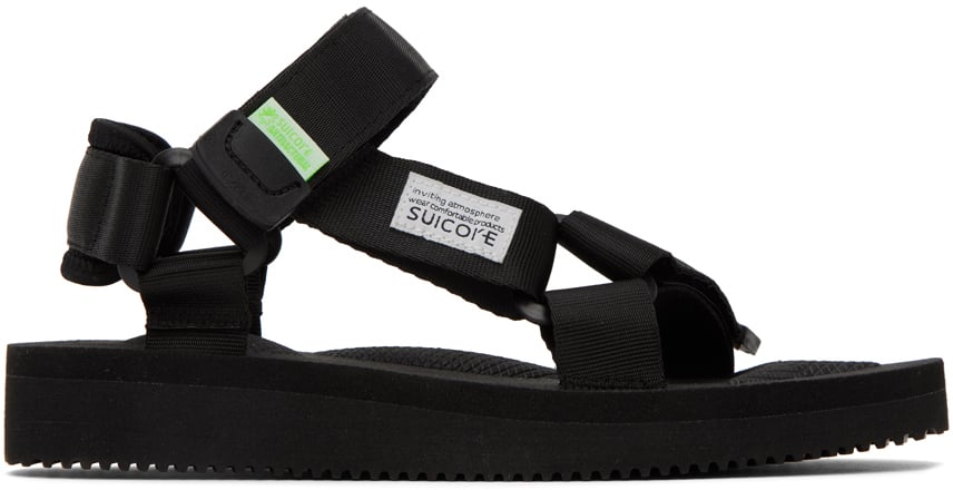 

Черные сандалии DEPA-Cab Suicoke