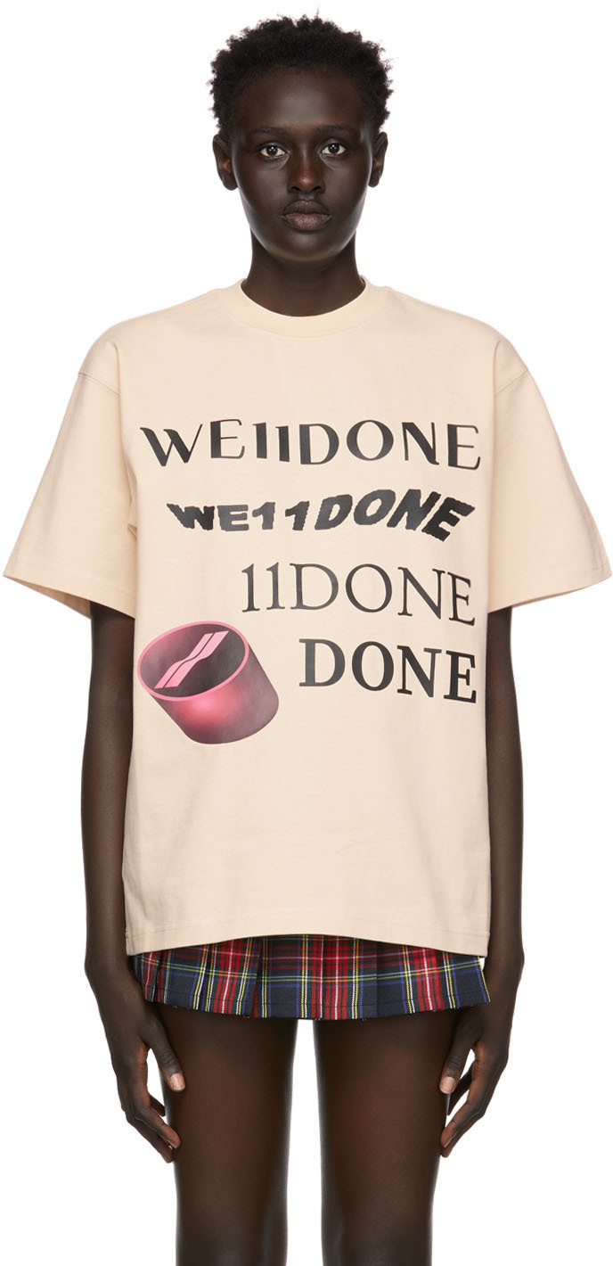 

Футболка Off-White с выстиранным логотипом We11done