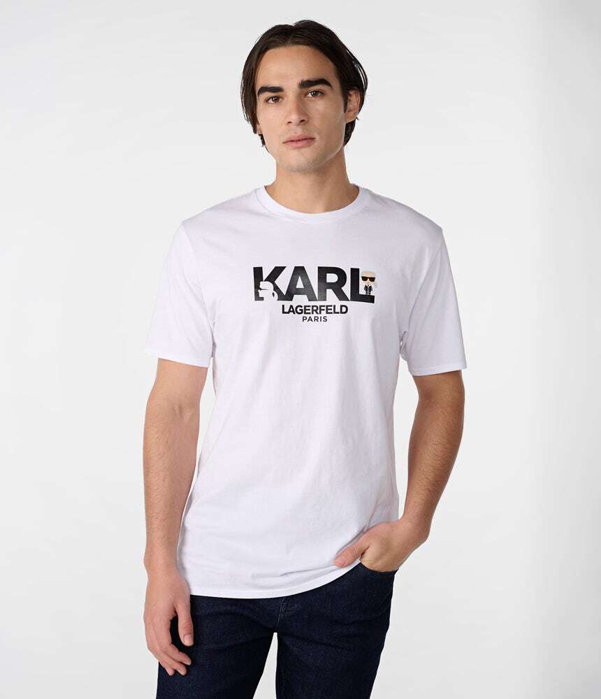 

Футболка с логотипом Karl Lagerfeld, белый
