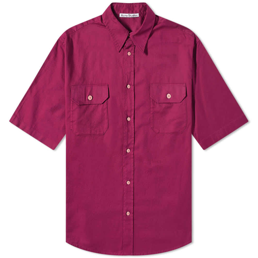 

Рубашка Acne Studios Samblir Short Sleeve Logo Shirt