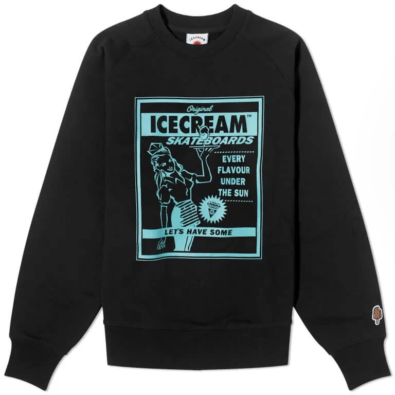 Свитшот Icecream Magazine AD, черный свитшот icecream ancient crew черный