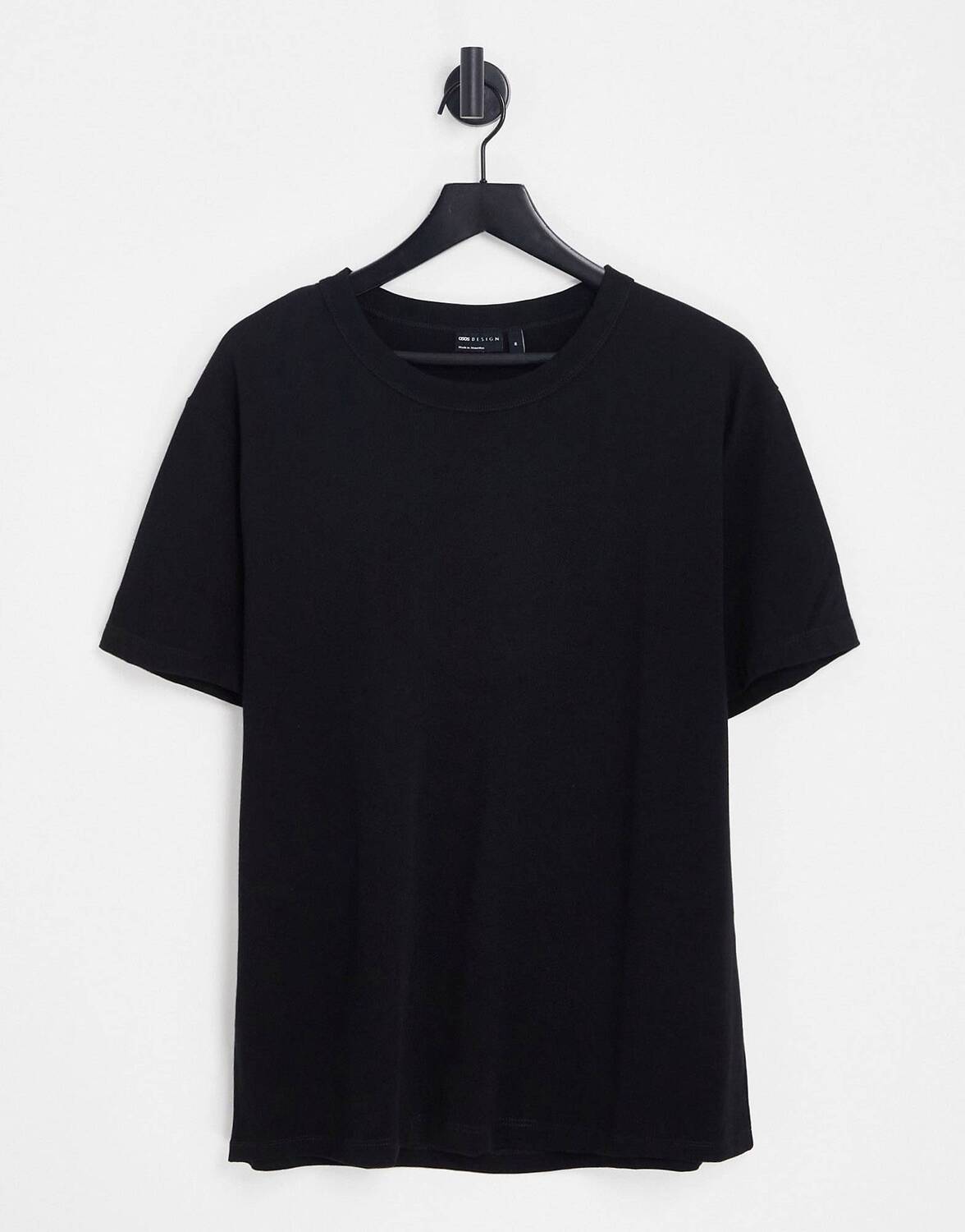 

Черная свободная футболка ASOS DESIGN, Черный