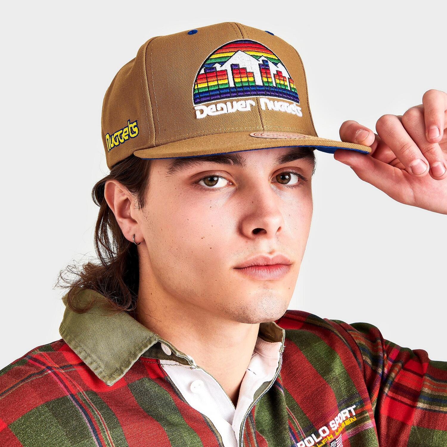 

Mitchell & Ness Denver Nuggets Классическая бейсболка NBA Wheat Hardwood Snapback, бежевый
