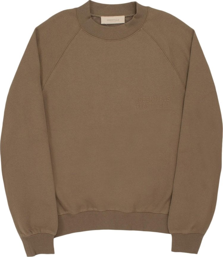 Толстовка Fear of God Essentials Crewneck 'Wood', коричневый - фото