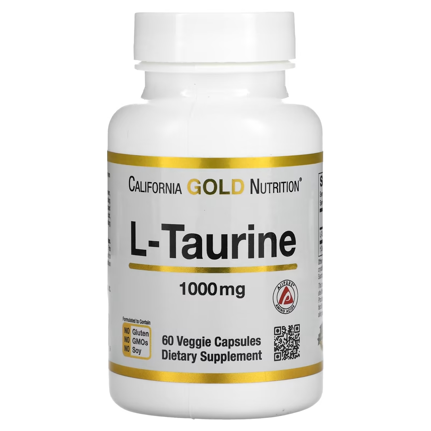 

L-таурин California Gold Nutrition AjiPure, 60 растительных капсул