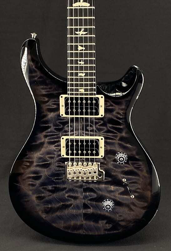 

PRS S2 Custom 24 в цвете Charcoal Burst со стеганым верхом и накладкой на гриф из черного дерева