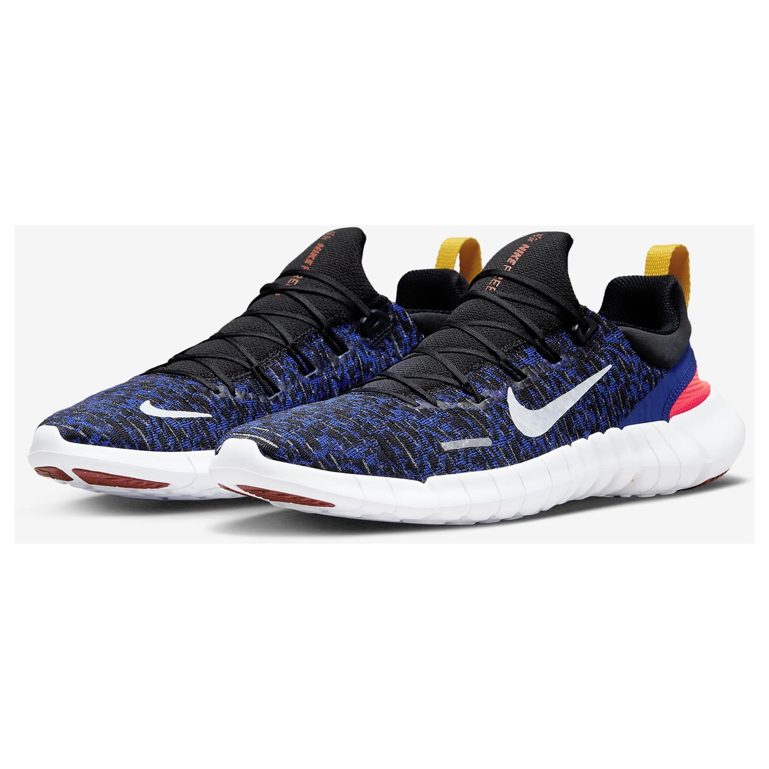 Nike free run shop 5.0 black and orange