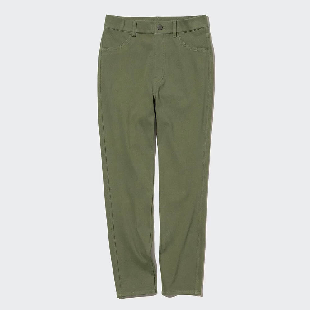 

Брюки Uniqlo Linen Cotton Blend Tapered, тёмно-синий