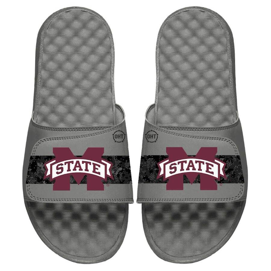 

Шлепанцы ISlide Mississippi State Bulldogs, серый