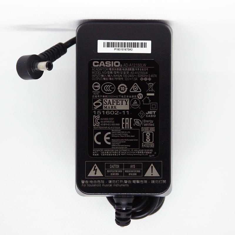 Блок питания адаптера переменного тока Casio AD-A12150LW(U) AC Adaptor Power Supply AD-A12150LW(U) адаптер питания casio ad e95100lg