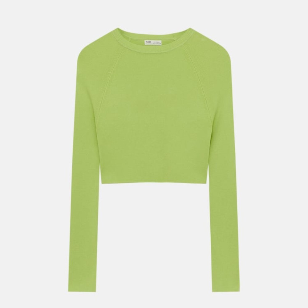 

Свитер Pull&Bear Cropped Knit, светло-зеленый