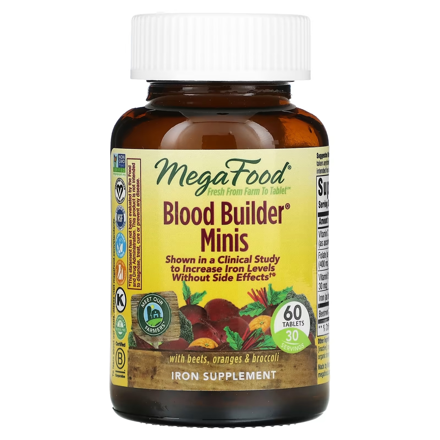Пищевая Добавка MegaFood Blood Builder, 60 таблеток – купить с ...