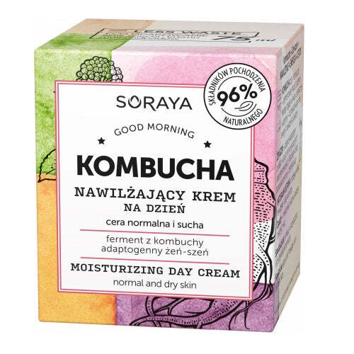 

Soraya Увлажняющий дневной крем Kombucha для нормальной и сухой кожи 75мл