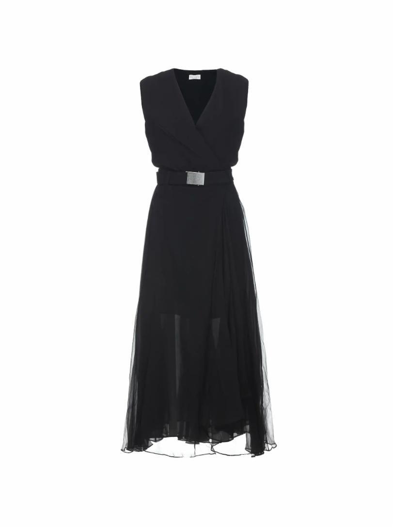 

Коктейльное шелковое платье Brunello Cucinelli