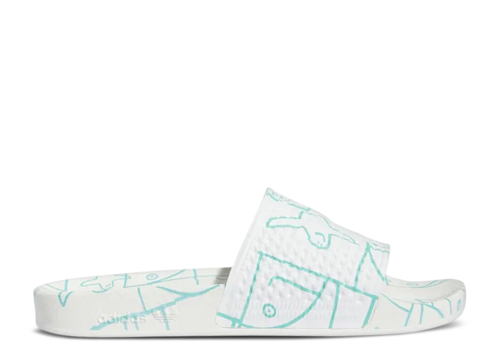 

Кроссовки adidas Mark Gonzales X Shmoofoil Slide 'Allover Print', белый