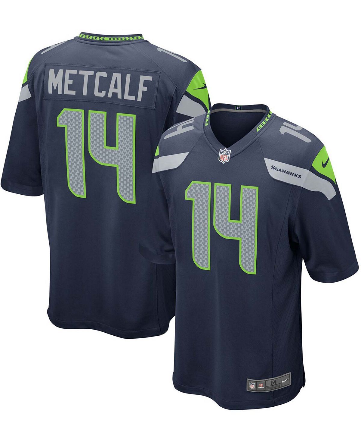 

Мужская футболка seattle seahawks dk metcalf game player Nike, синий