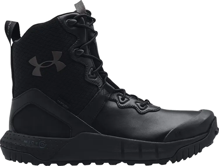 

Ботинки Under Armour Micro G Valsetz Leather Black Jet Grey, черный