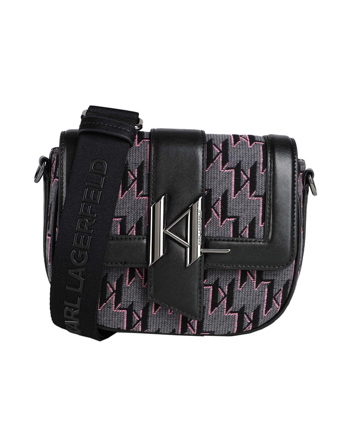

Розовая сумка через плечо Karl Lagerfeld K/saddle Sp Sm Jkrd, серый
