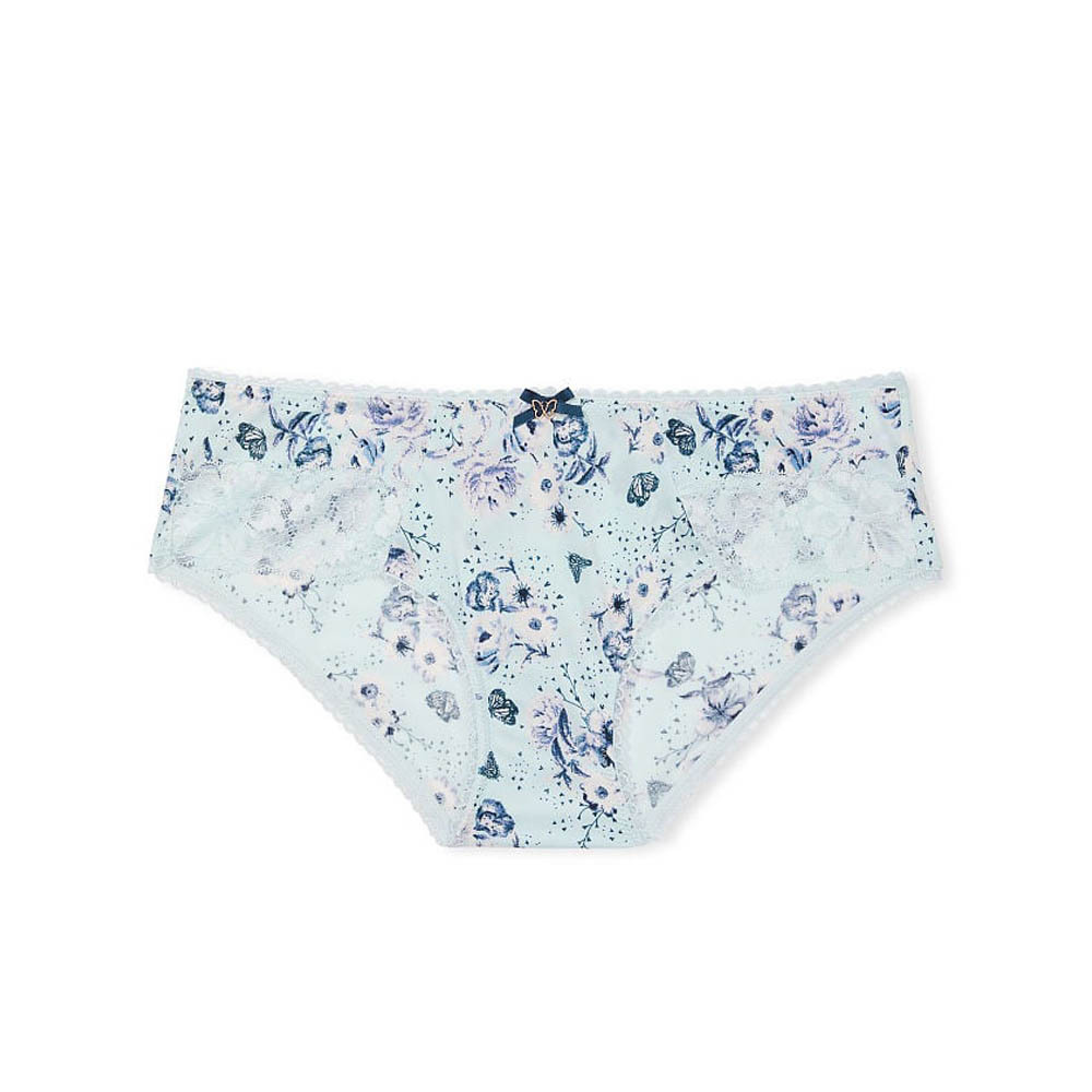 

Трусы Victoria's Secret Body By Victoria Lace Trim Hiphugger, голубой