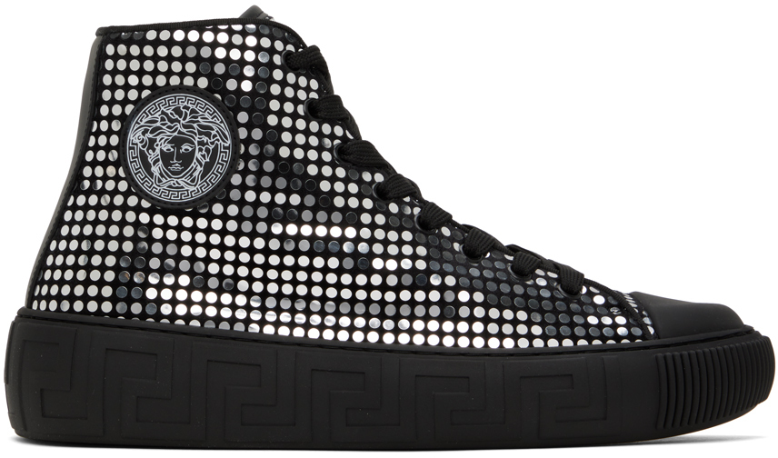 

Черные кроссовки Greca Versace