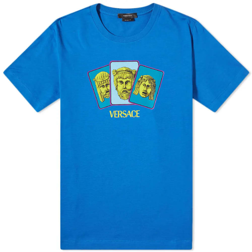

Футболка Versace Greek Masks Tee, Синий