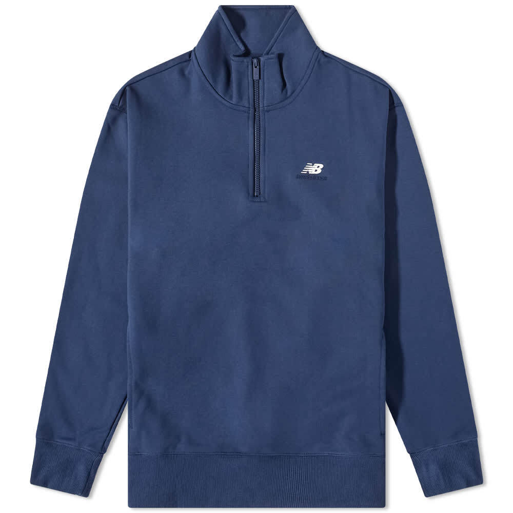 

Толстовка New Balance NB Athletics 90's 1/4 Zip Mock, темно-синий