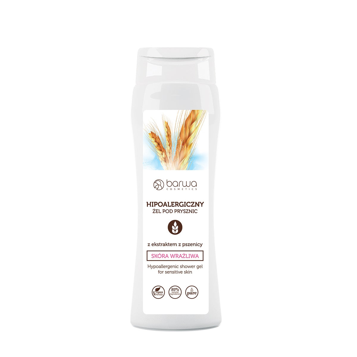 Barwa Гель для душа гипоаллергенный для чувствительной кожи с экстрактом пшеницы 400мл цена и фото