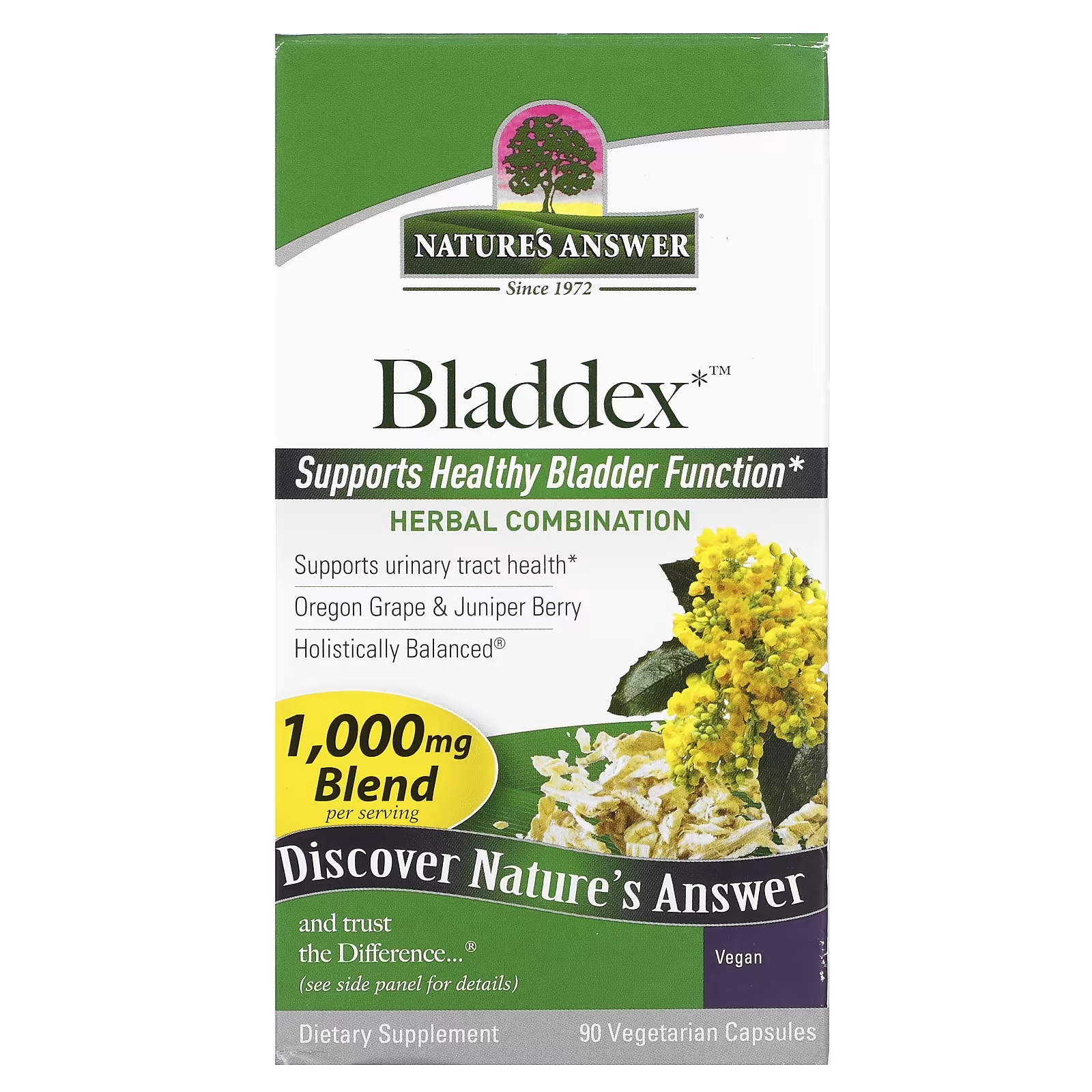 Пищевая Добавка Nature's Answer Bladdex, 90 вегетарианских капсул