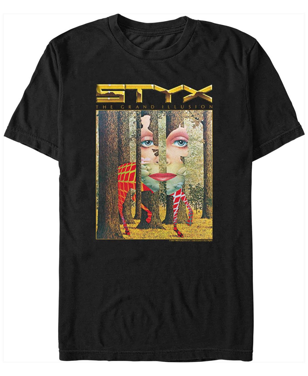 Мужская футболка с коротким рукавом styx the grand illusion Fifth Sun, черный