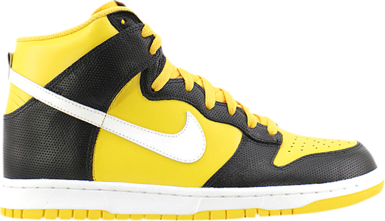 Кроссовки Nike Dunk High 'White Varsity Maize', желтый - фото