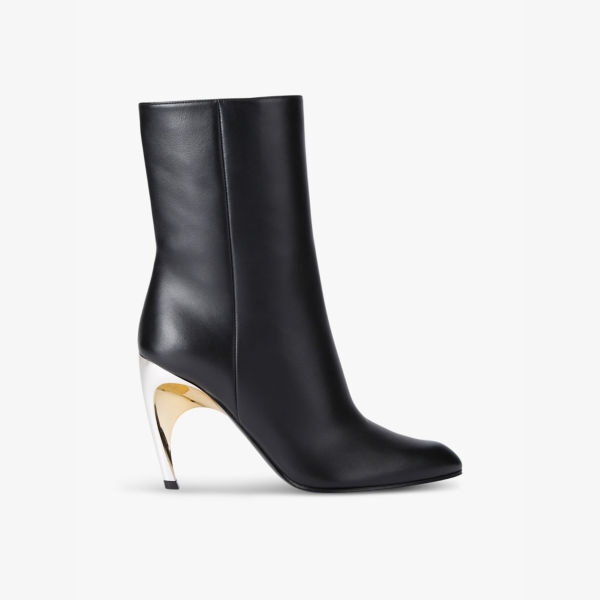 

Ботильоны Armadillo из кожи на каблуке Alexander Mcqueen, черный