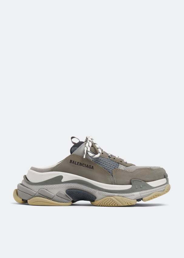 

Мюли Balenciaga Triple S, серый
