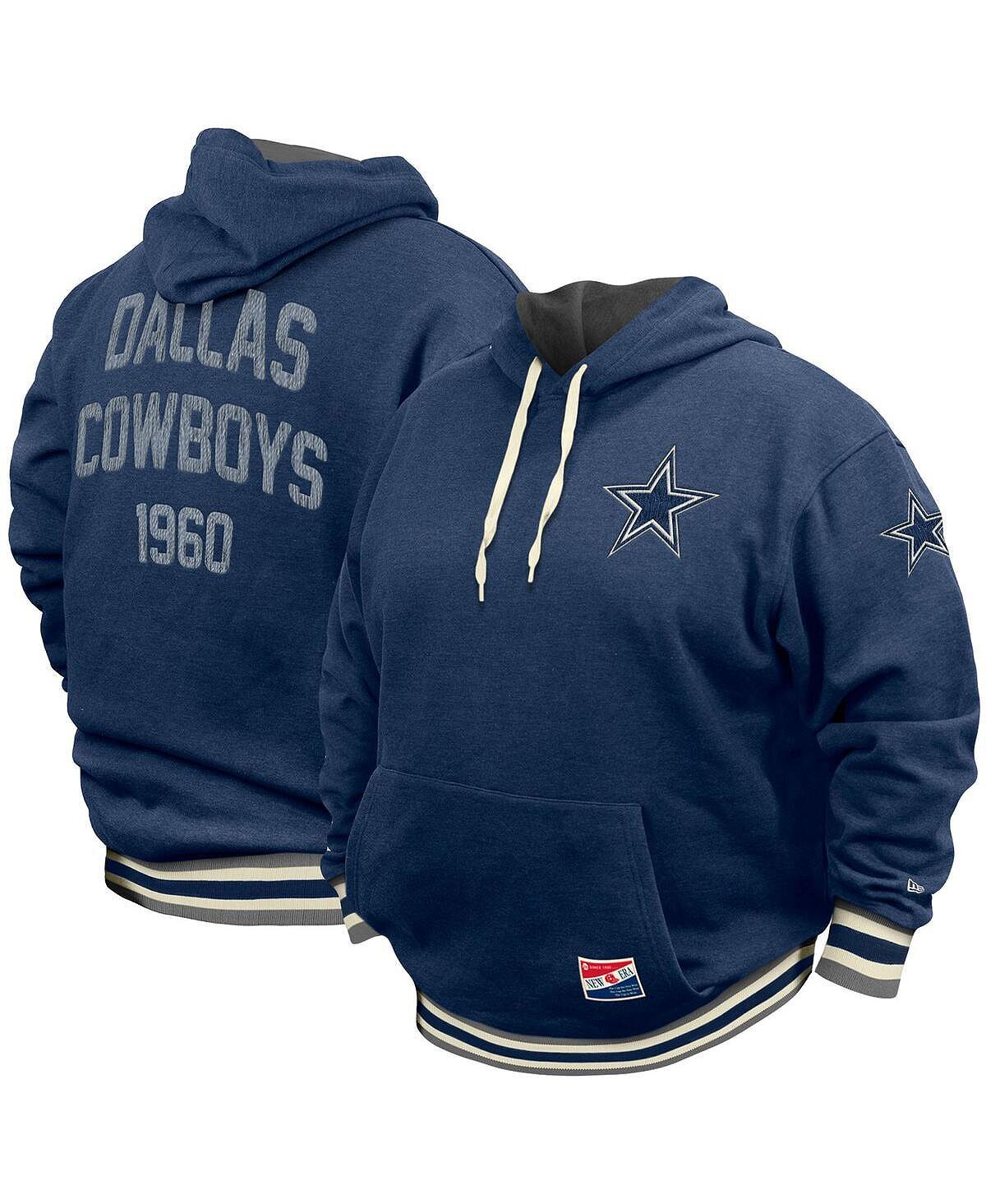 

Мужской темно-синий пуловер с капюшоном Dallas Cowboys Big and Tall NFL New Era