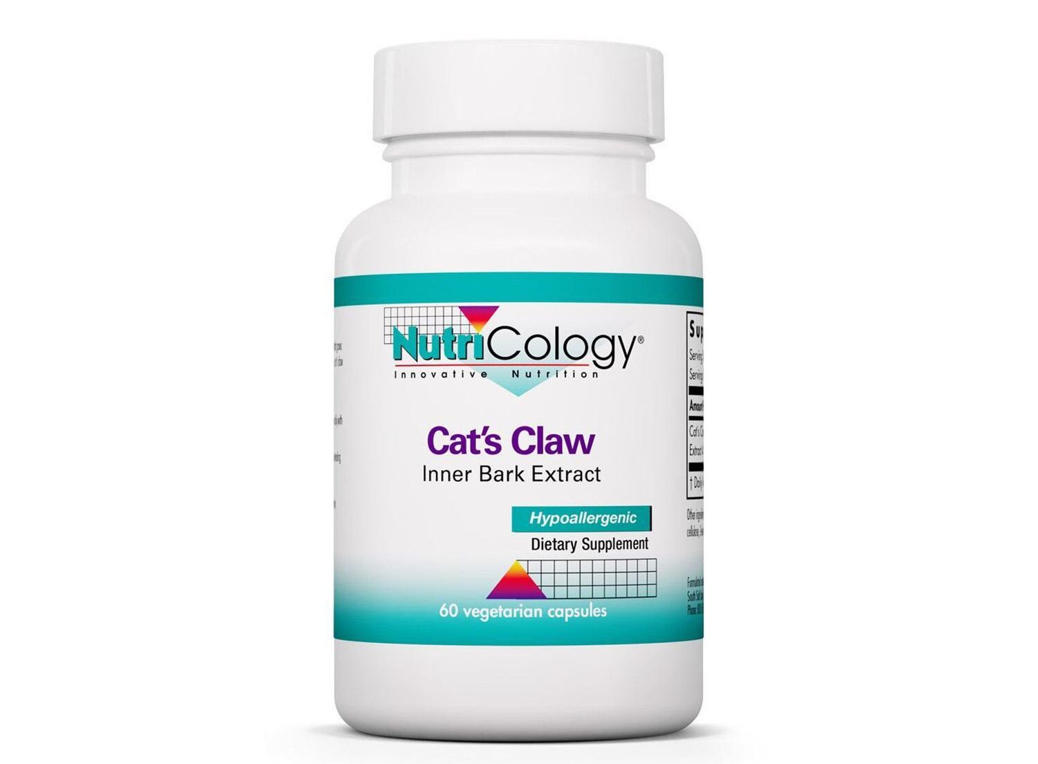 

Nutricology, Кошачий коготь, 60 вегетарианских капсул