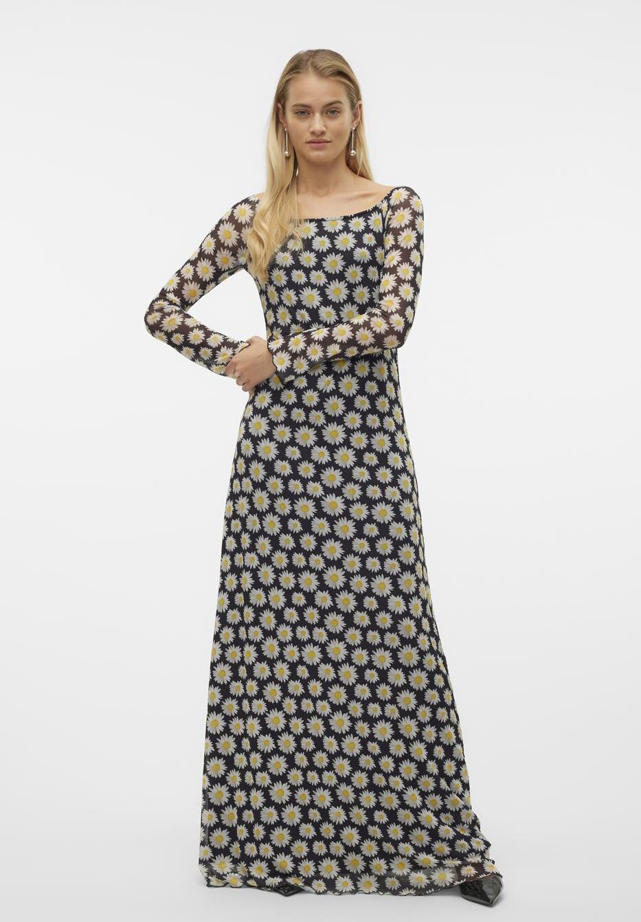 

Длинное платье SUNDAYS OFF THE SHOULDER MAXI DRESS SOMETHINGNEW, черный