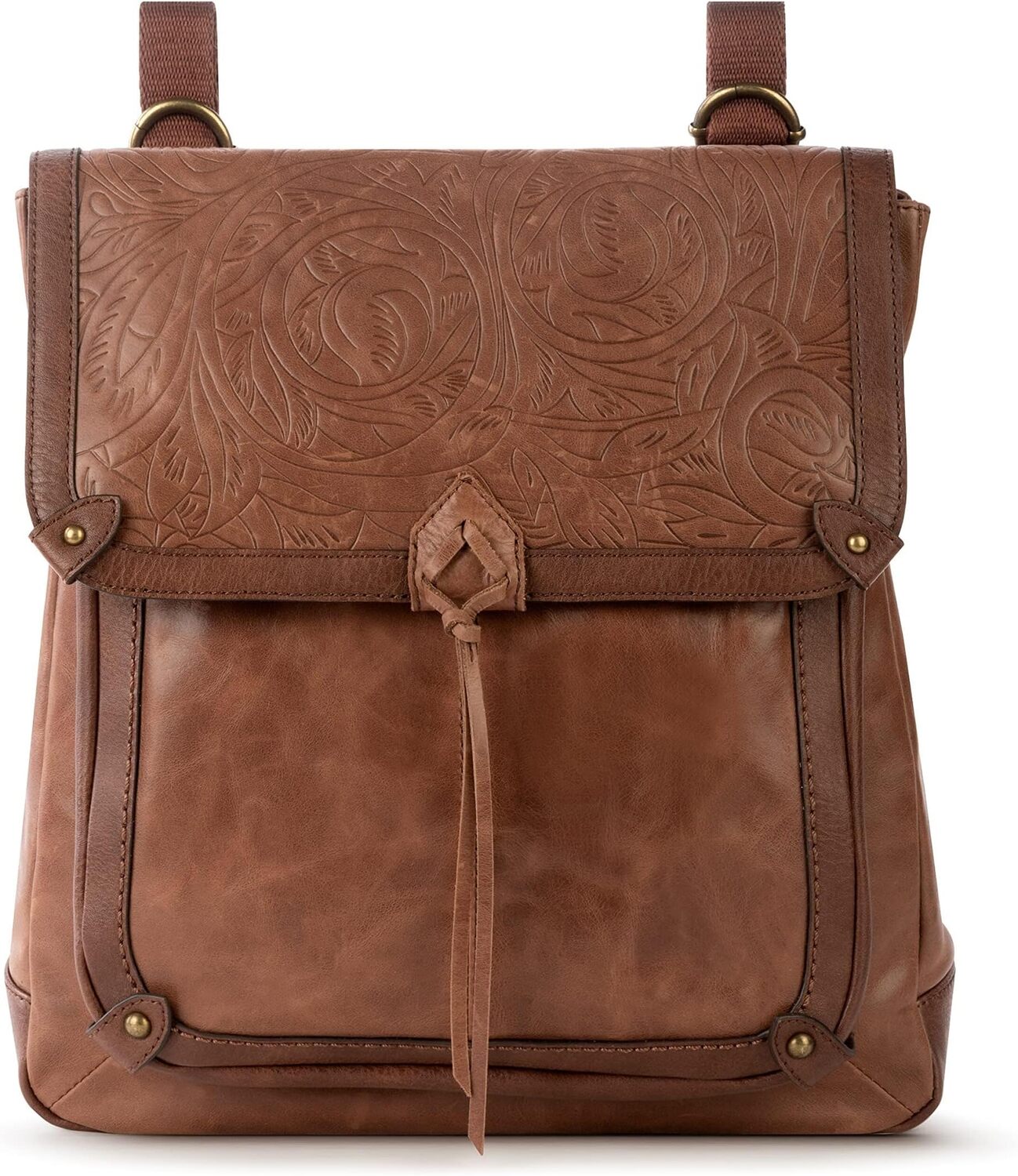 

Рюкзак Ventura Leather Convertible Backpack The Sak, цвет Teak Leaf Embossed