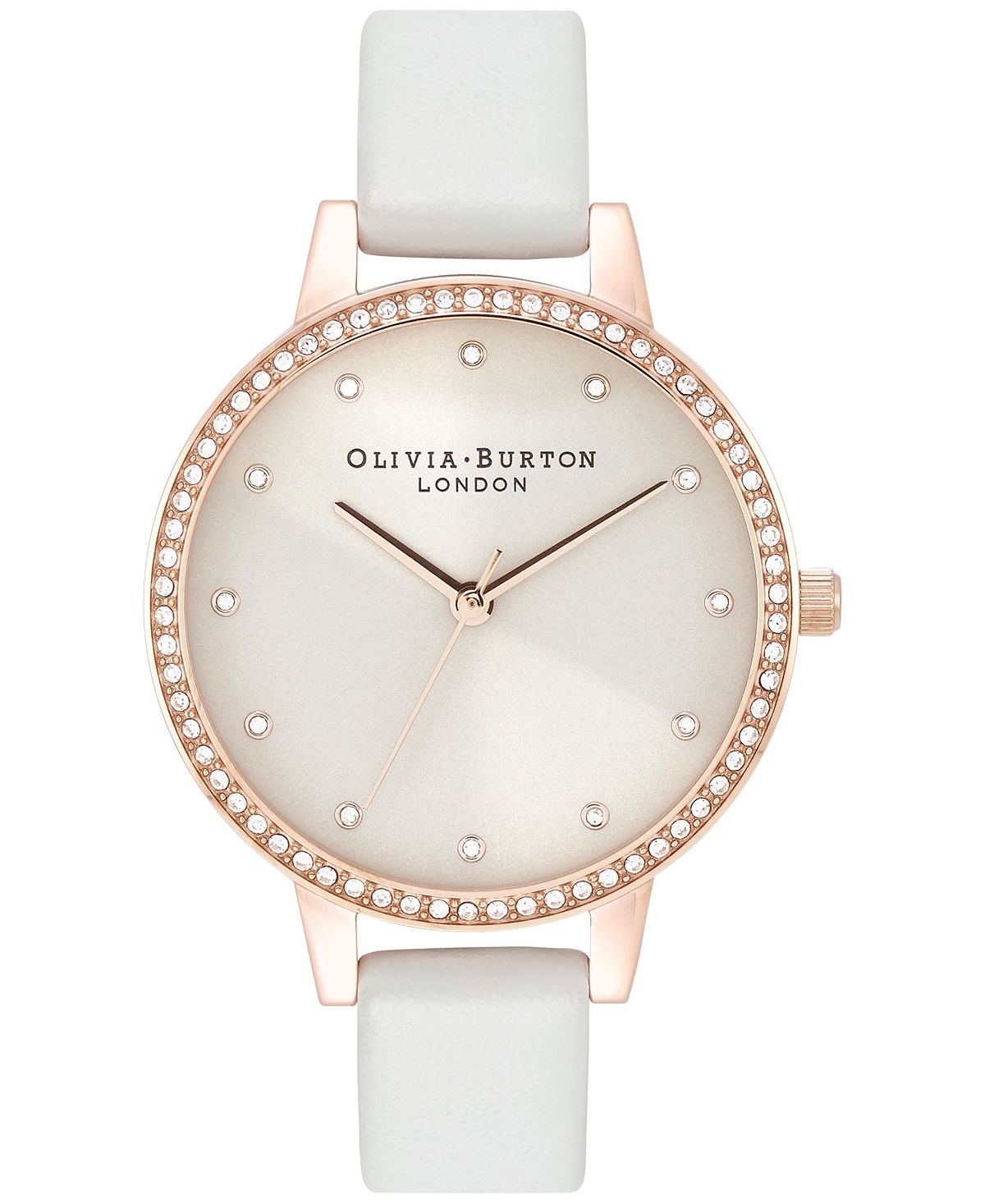 цена Женские классические часы с румяным кожаным ремешком, 34 мм Olivia Burton