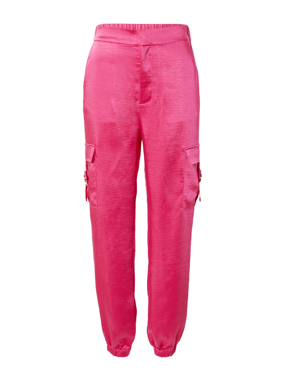 Зауженные брюки-карго About You, розовый