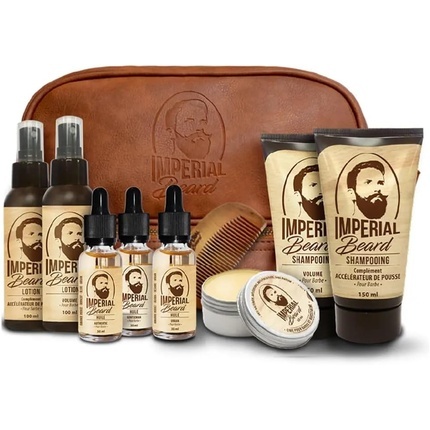 

Полный набор для ухода за бородой Imperial Beard, включающий 9 продуктов для бороды