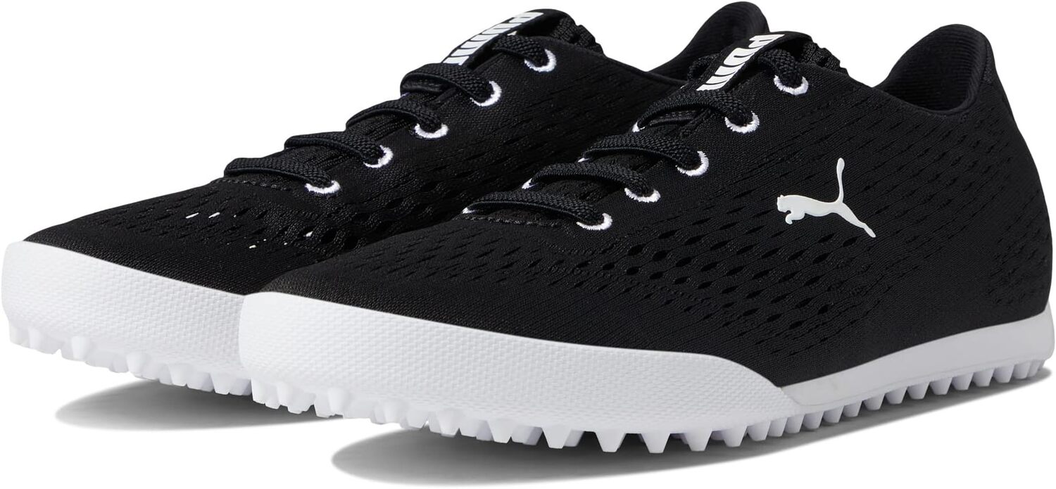 

Кроссовки Monolite Fusion Slip-On Golf Shoes PUMA, цвет Puma Black/Puma White, Черный