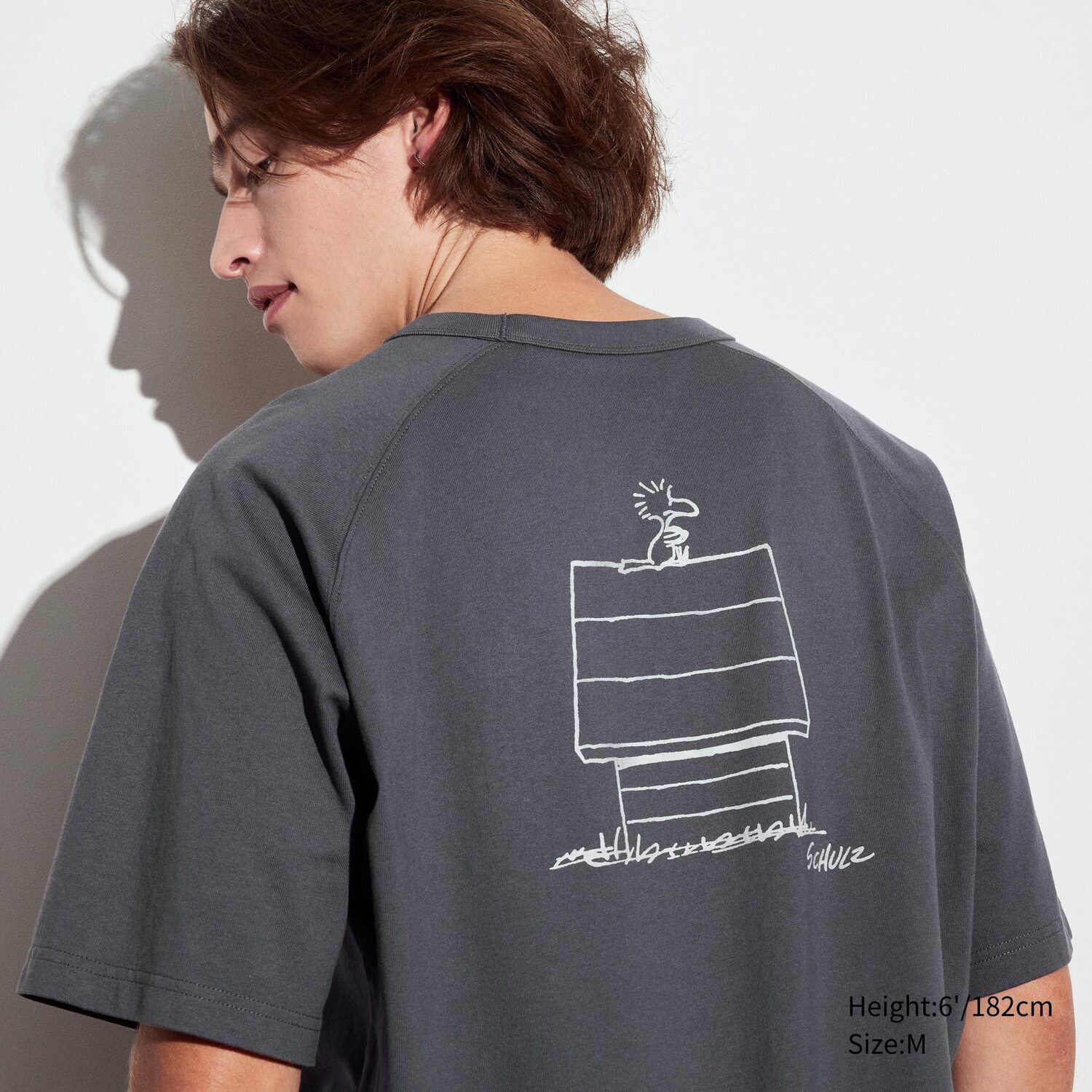 

Футболка Uniqlo Peanuts You Can Do Everything, темно - серый