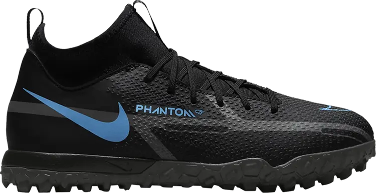 

Кроссовки Nike Phantom GT2 Academy DF TF GS 'Black Photo Blue', черный